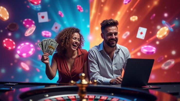 JILI roulette table with betting layout and live dealer on iramatogel login